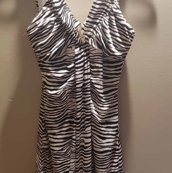 Very Cute & Sexy Taboo Zebra Print Dress - Picture 6 of 8
